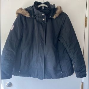 Obermeyer Tuscany Womens Ski Jacket Black Size 20